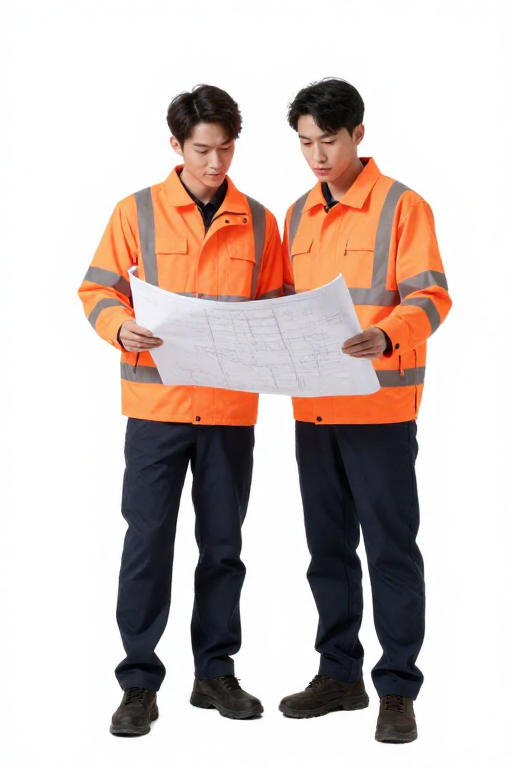 Bảo hộ lao động - Mẫu 11 Áo Cam Phản quang - Xưởng May Sơn