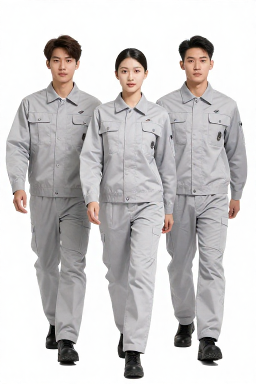 Bảo hộ lao động - Mẫu 13 Đồ Kaki Xám nhạt - Xưởng May Sơn