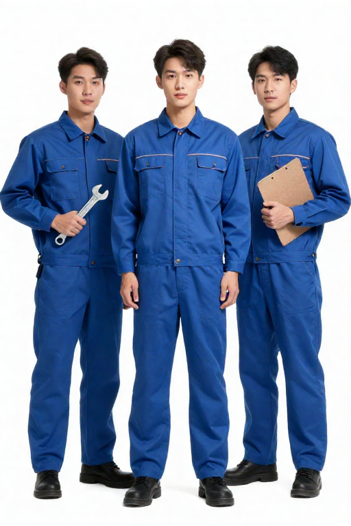 Bảo hộ lao động - Mẫu 17 Bộ Quần Áo Liền Xanh Công nhân - Xưởng May Sơn